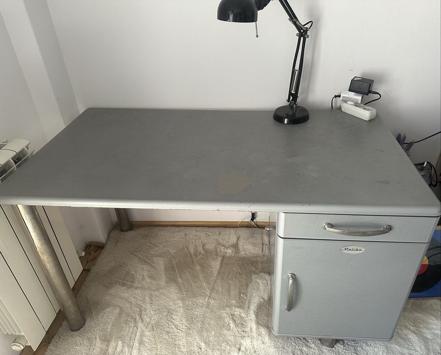 set de 3 piese de mobilier:dulap cu rafturi, dulap cu sertare, birou