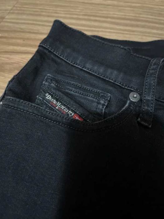 Diesel, Blugi skinny D-Istort, Negru, W33-L30