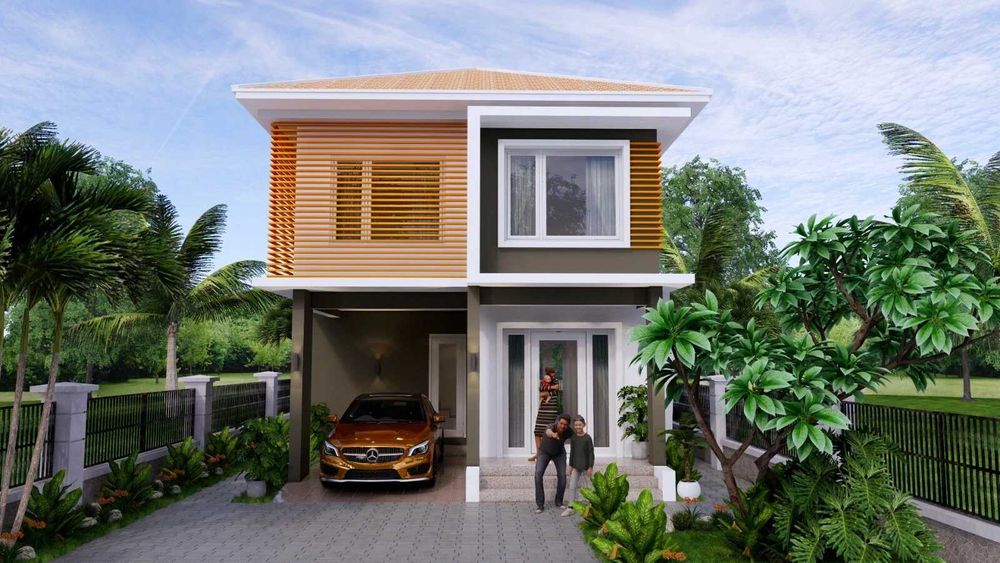 НА ИЗПЛАЩАНЕ - Двуетажна сглобяема къща с 3 спални, 108 кв. м