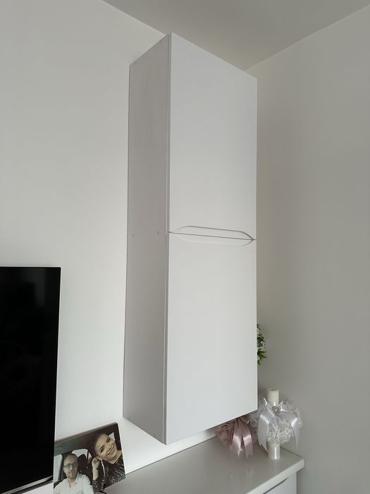 Mobila living MDF alb lucios