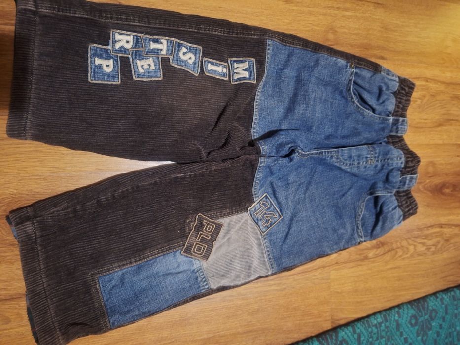 Ватирани дънки/ джинси 92 - 116 см, до 8 г.