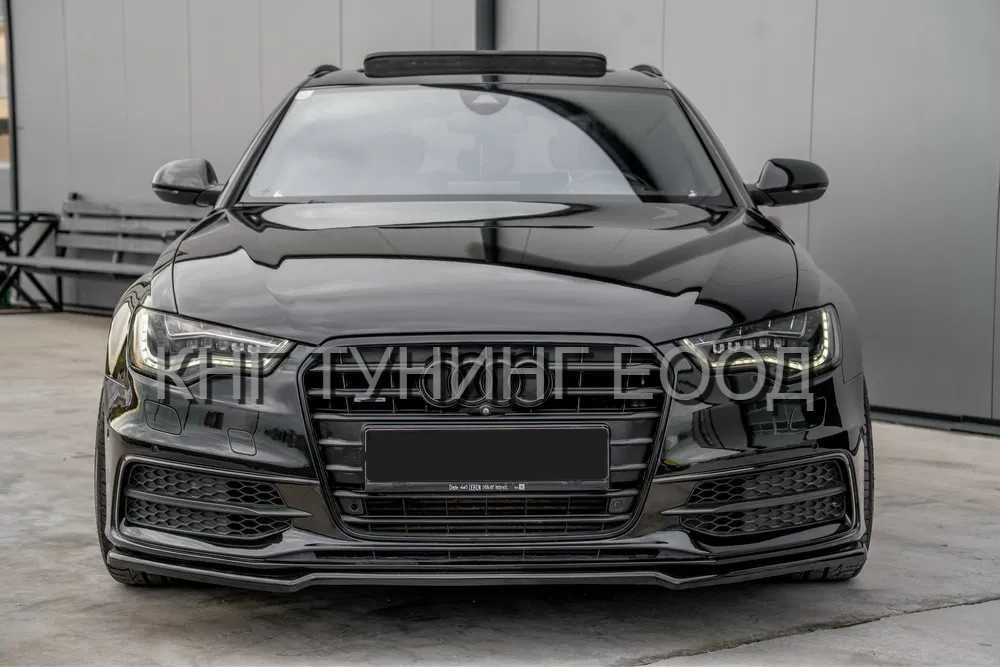 Преден лип спойлер за ауди а6 ц7 / audi a6 c7 lip spoiler / добавка за предна броня / нож