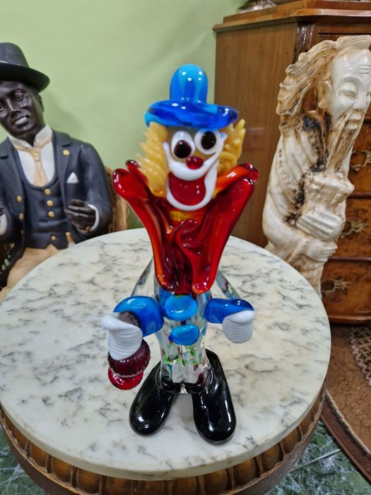Murano фигура италианска статуетка клоун стъкло