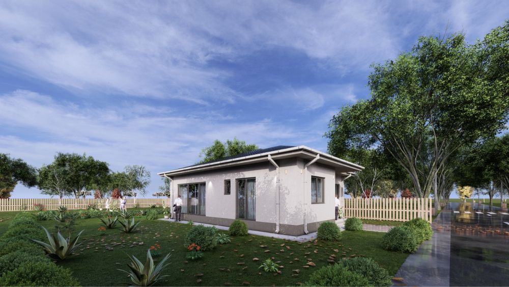 Casă nouă parter Corbeanca, 3 camere, lângă lac, S=400 mp