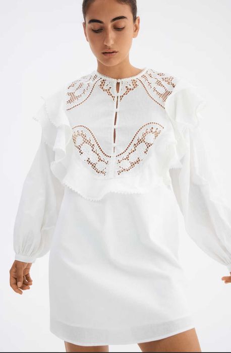 Новые платья/туники H&M, кружево, лен, размер XL (54/60)