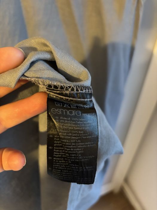 Rochie din in si bumbac Esmara masura 44