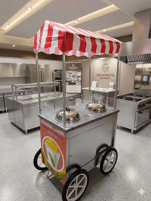 Колички за царевица на пара