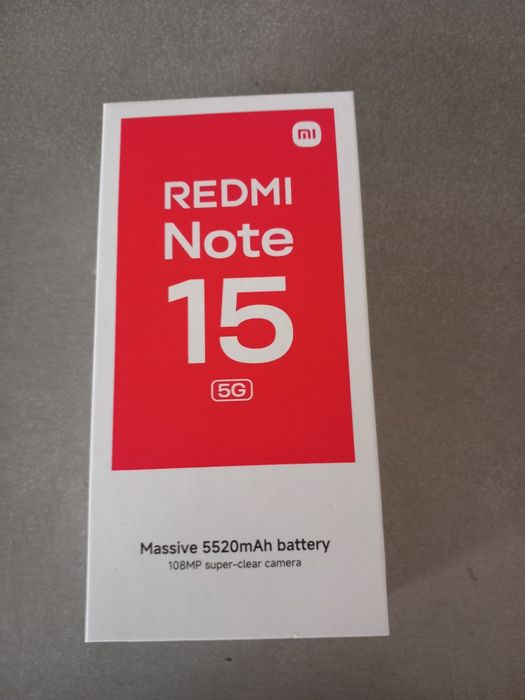 Vând Redmi  Note 15 5g nou nouț este în cutie  nu  a fost  deschis
