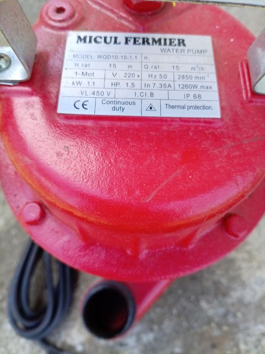 Pompa submersibila apă murdară