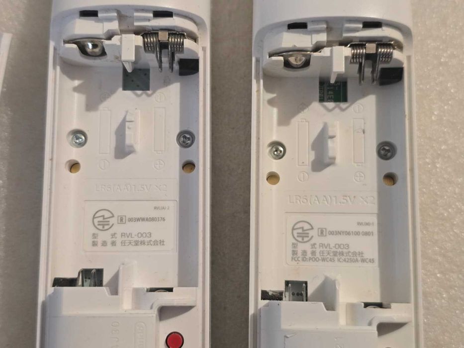 Kit Controller originale Nintendo Wii RVL-003, alb - poze reale