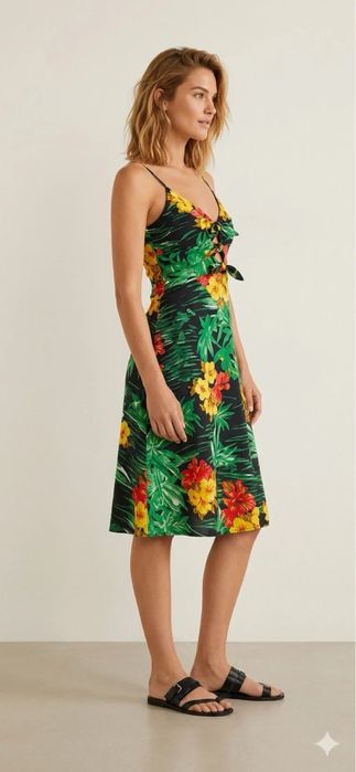 ZARA флорална рокля