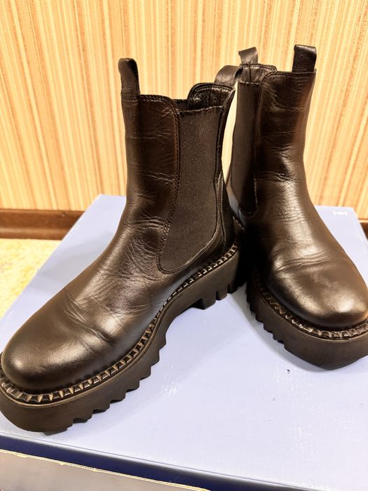 Полуспожки кожаные зима