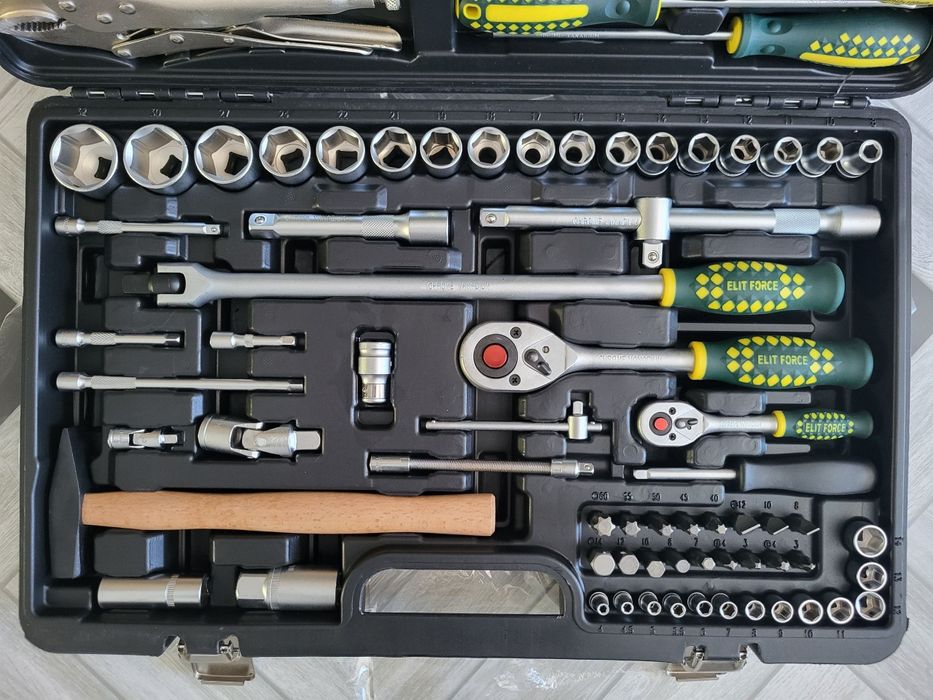 Elit force набор ключей 87 п. набор инструментов