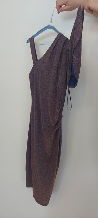 Rochie albastră cu sclipici