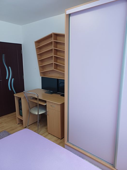 Mobilier dormitor complet-pat, saltea, sifonier, birou,comoda,noptiera