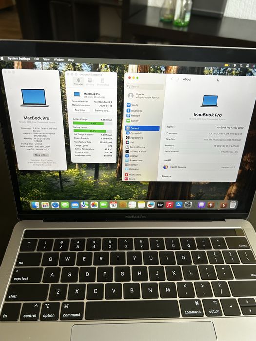 Macbook Pro A 1989 i5 16 GB RAM 500 GB SSD