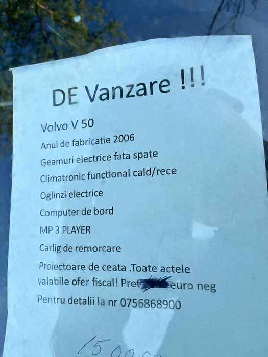 Vand volvo v50 2006