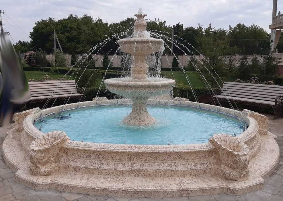 Фонтаны декоративные уличные из бетона