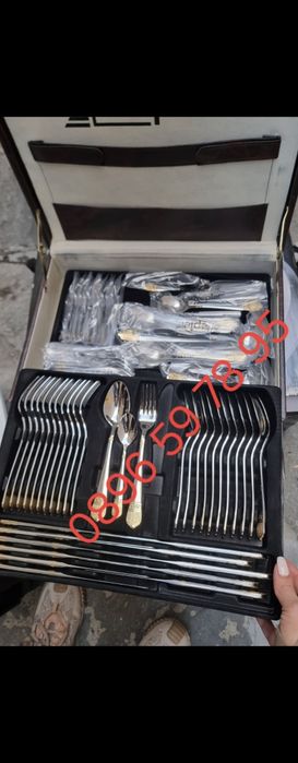 НОВ ! 72 части Цептер Zepter комплект сервиз набор прибори хранене cep