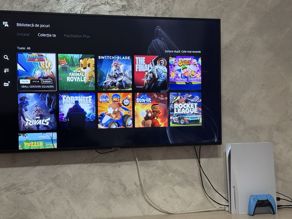 Playstation 5 Disk PS5 Disk in garantie, cu jocuri FIFA 26 Fortnite Minecraft Roblox