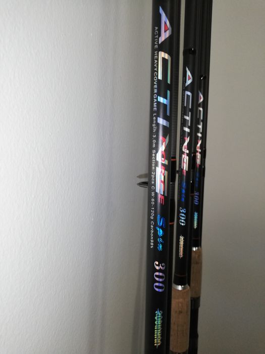 SET 4 Lansete ACTIVE Robinhan + 4 Mulinete SAIMINO x6000