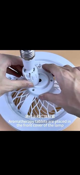 Tungi chiroqli ventilyator