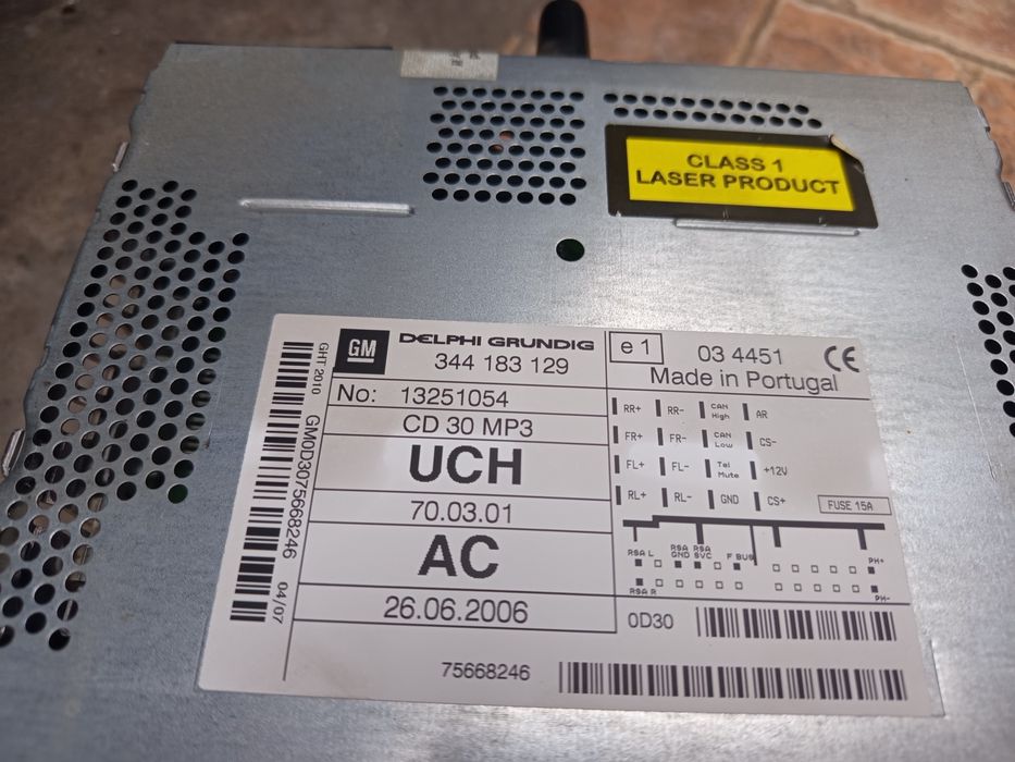 Cd 30 MP3 Opel Astra h