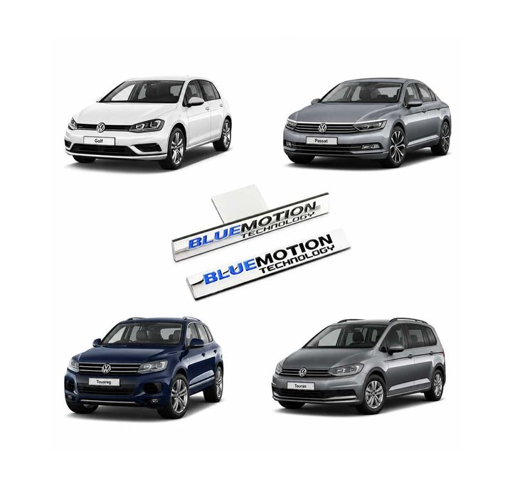 Embleme grila si spate BLUEMOTION Embleme auto Passat  Polo Tiguan Golf Sigla Stema Stiker Ornamente Volkswagen