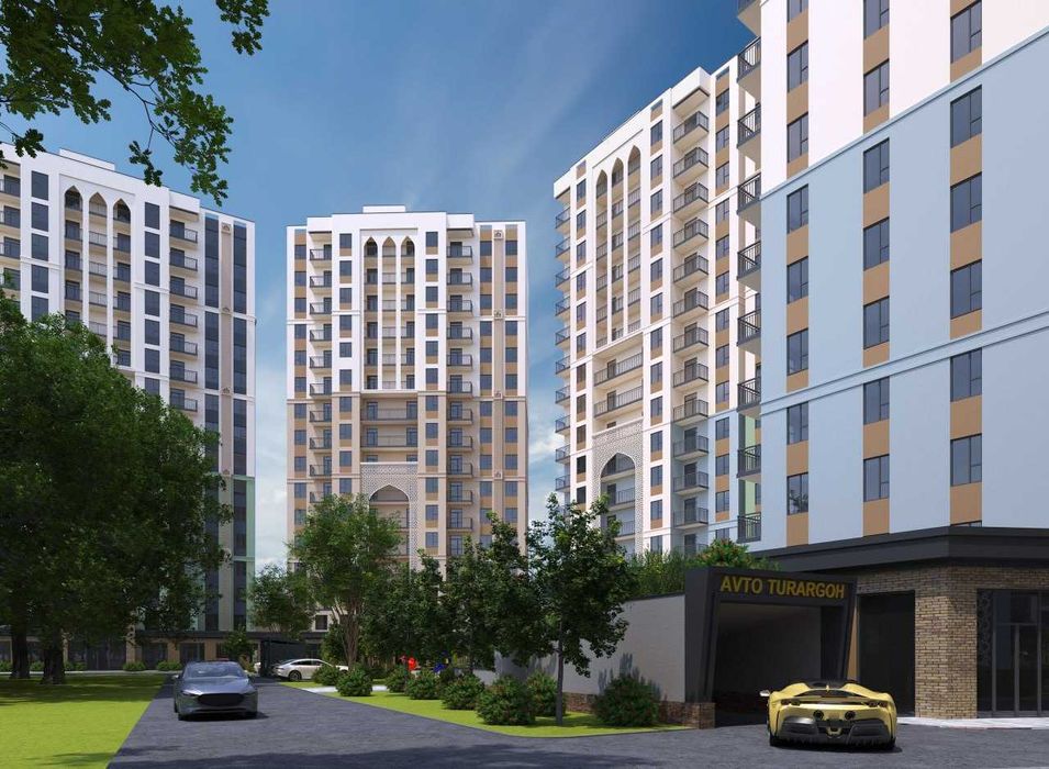 ЖК" Obod Maskan 2-к квартира 47.84 м2. г. Ташкент, Учтепинский район