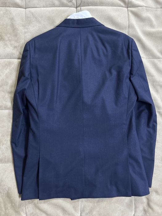 Костюм тройка темно синего цвета