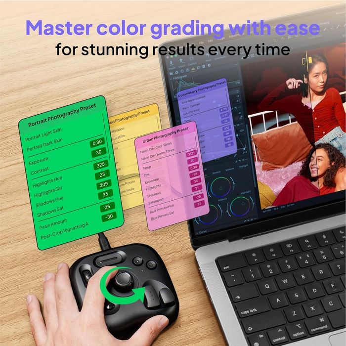 TourBox Lite: Универсален Контролер за Обработка на Снимки и Видео