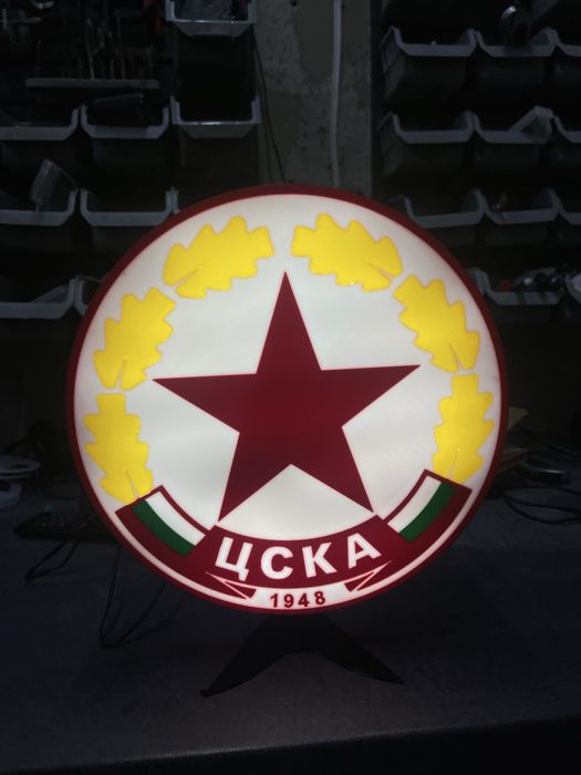 Светещи емблеми на футболни отбори по поръчка