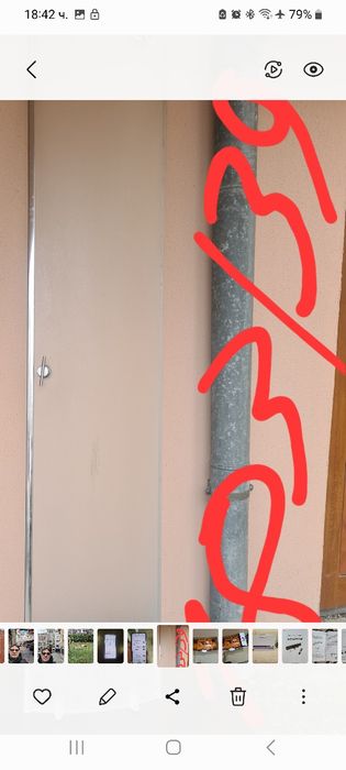 Стъклена  вратичка за баня