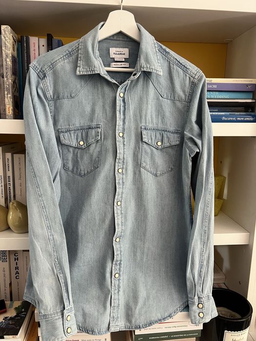 Camasa din blugi marime S Regular fit Pull & Bear