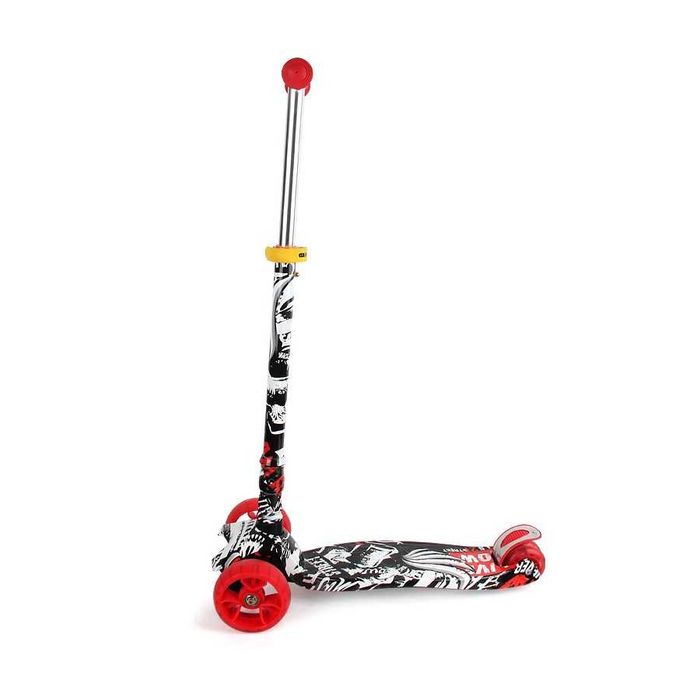 Детски скутер тротинетка Сгъваема Кроксър Ево 202 светещи гуми