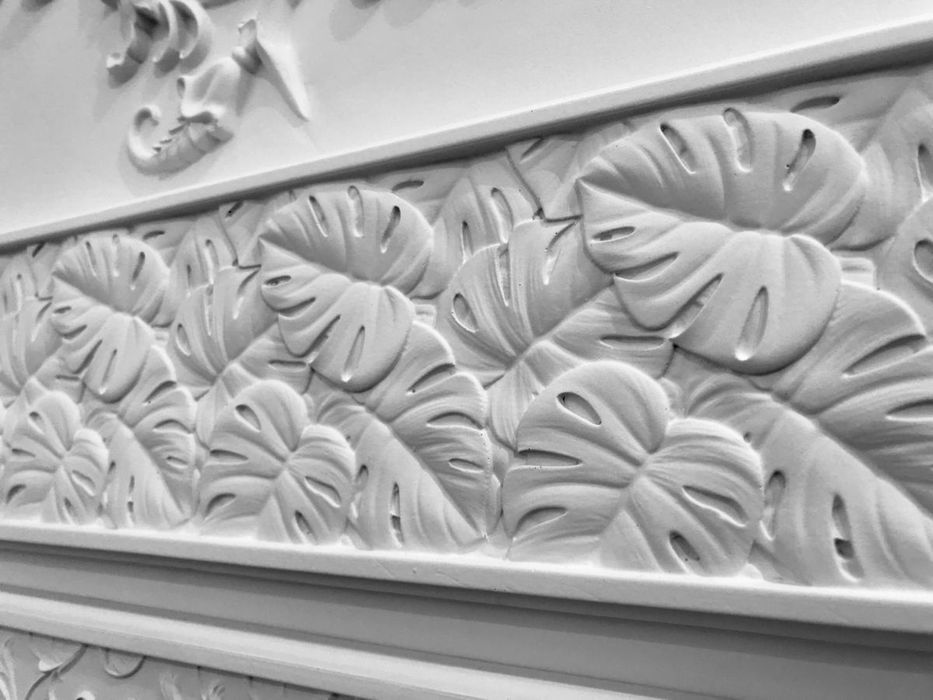 Гипс декор 3д лепнина тяга Gips ramka lepka lepnina karniz 3d kalona