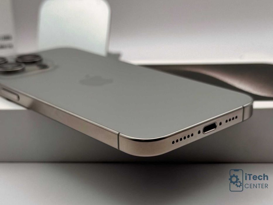 iPhone 15 Pro MAX, Natural, 100% батерия, КАТО НОВ, 1г. ГАРАНЦИЯ!