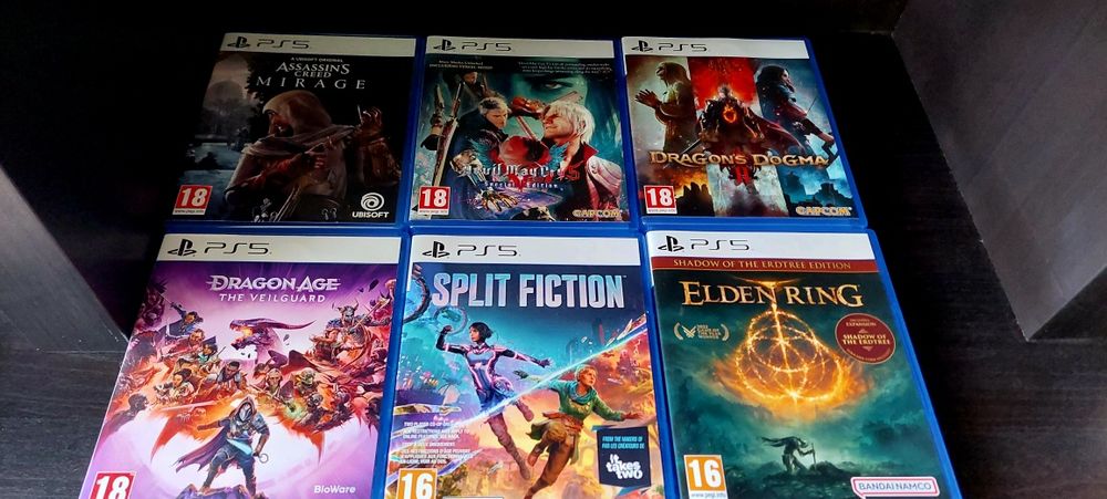 Playstation 5 SLIM + контролер и 7 игри