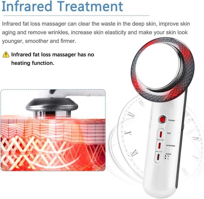 Ултразвуков инфраред + EMS уред за кавитация, лифтинг, скрапинг