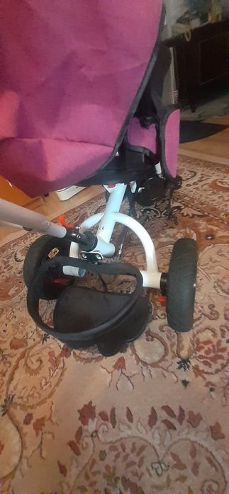 Tricicleta Copii Cu Pozitii Somn, Roti Din Cauciuc, Kubi Mov 066