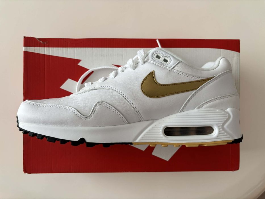 Nike Air Max 90/1, mărimea 42, originali, din piele naturală, noi-nouți, în cutia originală, preț FIX