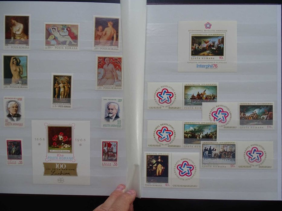 Clasor cu timbre tematice - Pictura (Lot 91)