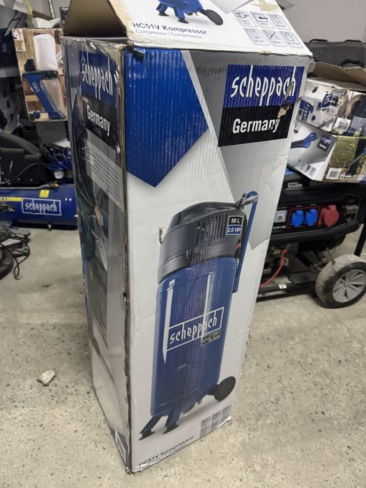 Compresor 50L scheppach 10 bari