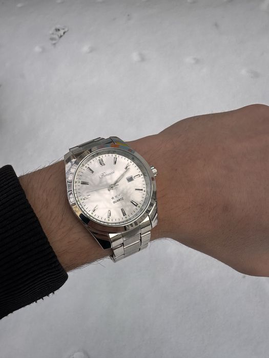 Ceas denvosi - argintiu