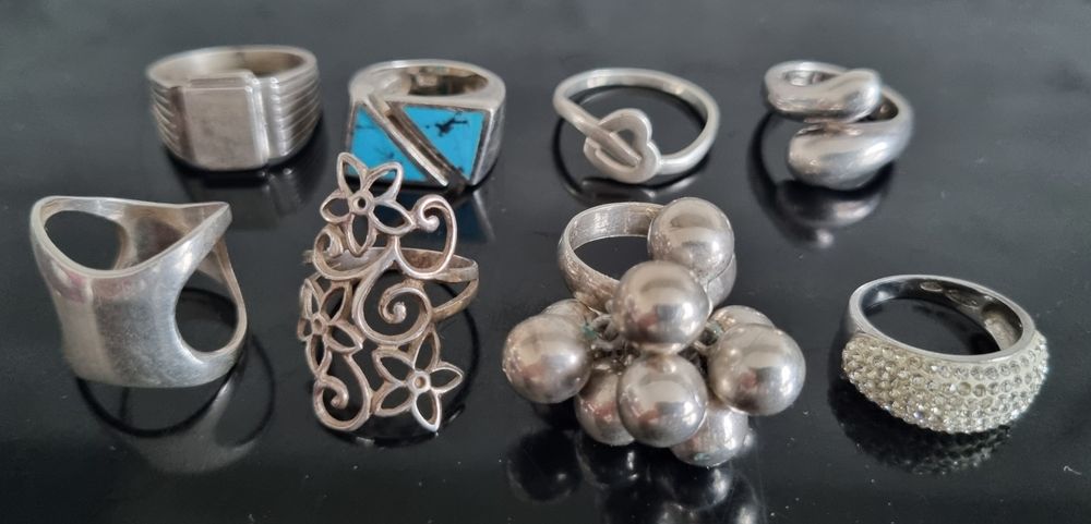 Сребърни синджири пръстени обеци гривни сребро подарък Silver  бижута