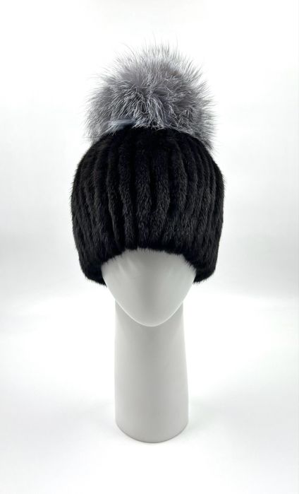 Шапка с стествен косъм, лисица