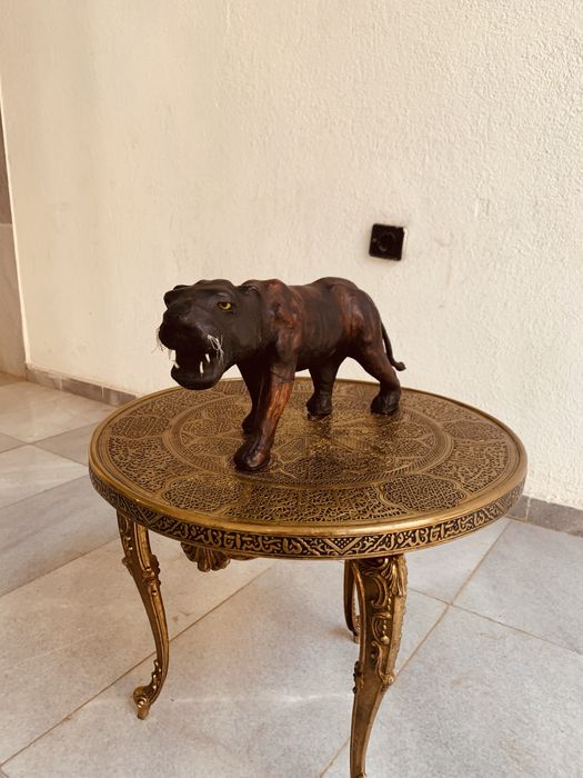 Винтидж кожена фигура от средата на 20 век