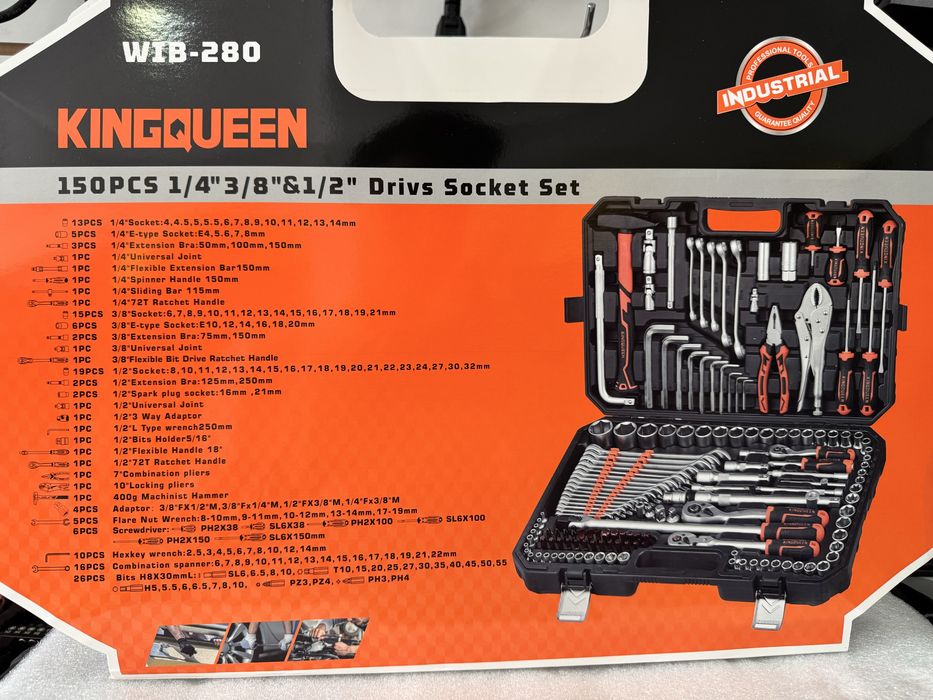 Nabor kluch kingqueen 150 pcs