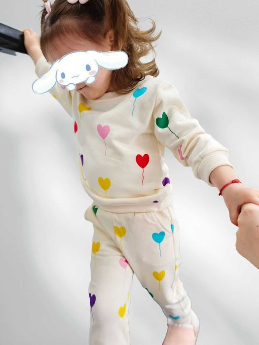 Детски екип с принт балони