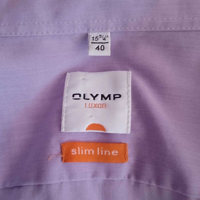 OLYMP 40 L/XL КАТО НОВА лилава риза с дълъг ръкав Олимп purple shirt